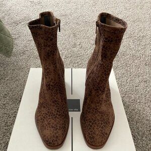 Dolce Vita - Indigo Dark Leopard Stella Suede Boots
